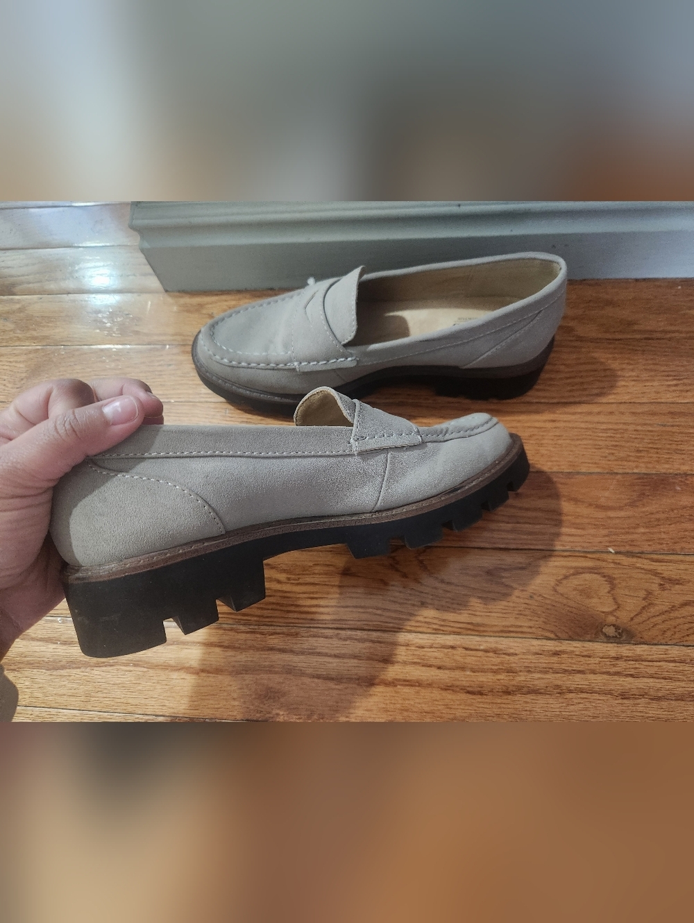 White Mountain Light Gray Loafers - Picture 9 of 9